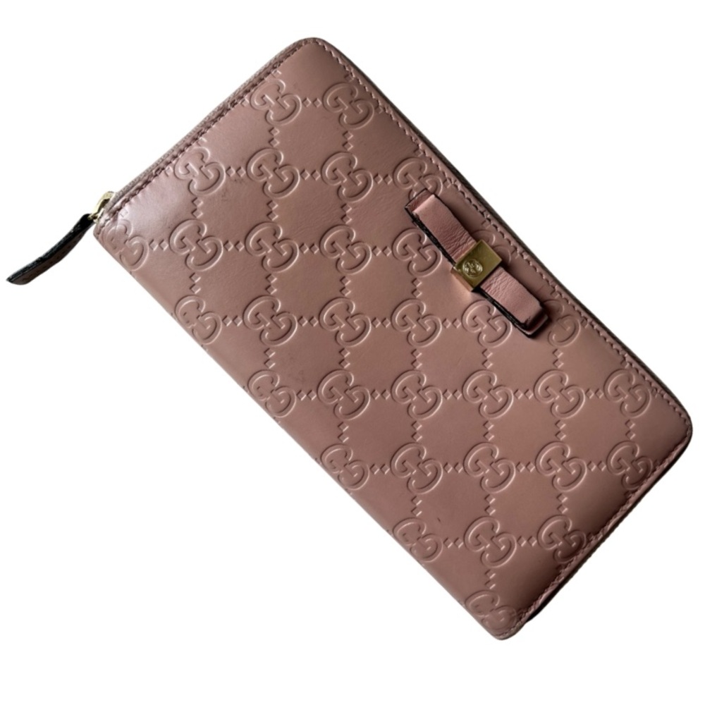 Gucci Pink Embossed Wallet